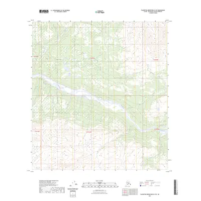 2023 Map of Talkeetna Mountains D-3 SE, 2023 Print