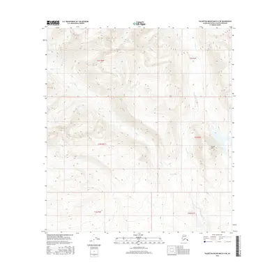 2016 Map of Talkeetna Mountains D-4 NE, 2016 Print