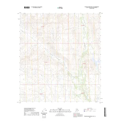 2023 Map of Talkeetna Mountains D-4 NE, 2023 Print