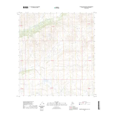 2023 Map of Talkeetna Mountains D-4 NW, 2023 Print