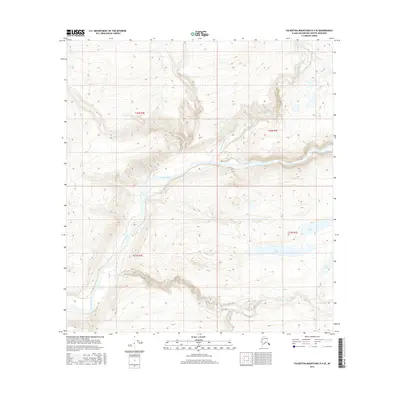 2016 Map of Talkeetna Mountains D-4 SE, 2016 Print