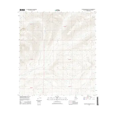 2016 Map of Talkeetna Mountains D-5 NE, 2016 Print