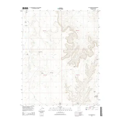2014 Map of Tall Mountain, 2014 Print