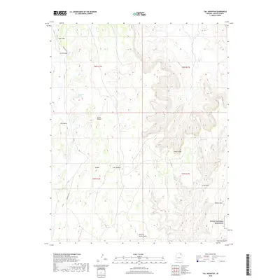 2018 Map of Tall Mountain, 2018 Print