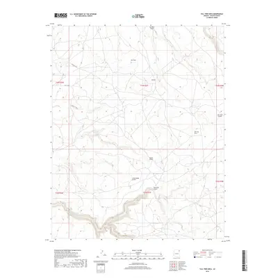 2018 Map of Tall Tree Mesa, 2018 Print