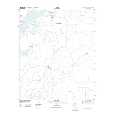 2011 Map of Talladega Springs, 2011 Print
