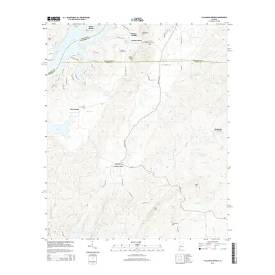 2014 Map of Talladega Springs, 2014 Print