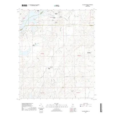 2018 Map of Talladega Springs, 2018 Print