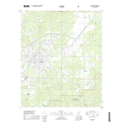2018 Map of Talladega, 2018 Print
