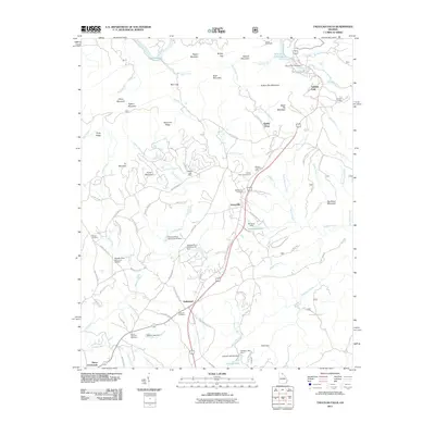 2011 Map of Tallulah Falls, 2011 Print