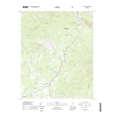 2020 Map of Tallulah Falls, 2020 Print