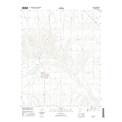 2016 Map of Taloga, 2016 Print