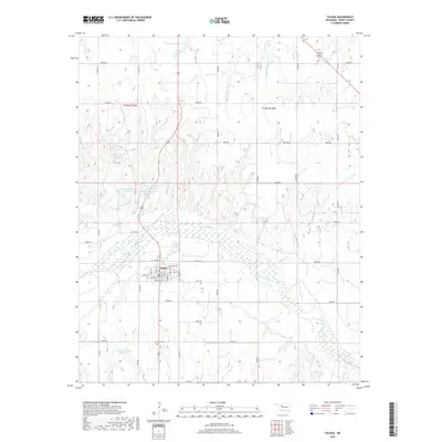 2018 Map of Taloga, 2018 Print