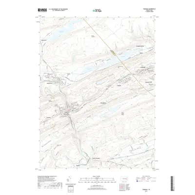 2019 Map of Tamaqua, 2019 Print