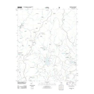 2011 Map of Tamassee, 2011 Print