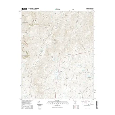 2014 Map of Tamassee, 2014 Print
