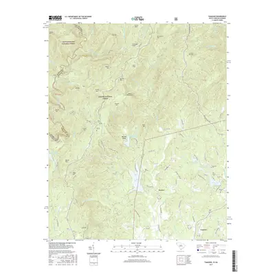 2017 Map of Tamassee, 2017 Print
