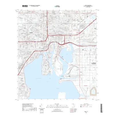 2018 Map of Tampa, 2018 Print