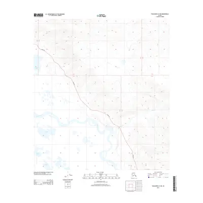 2013 Map of Tanacross A-3 NE, 2013 Print