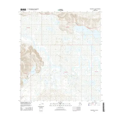 2016 Map of Tanacross A-3 NW, 2016 Print