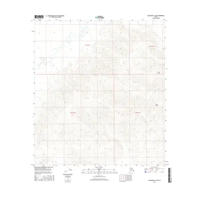 2016 Map of Tanacross A-4 NW, 2016 Print
