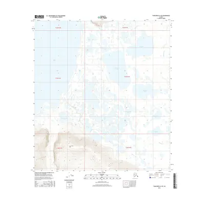 2016 Map of Tanacross A-4 SE, 2016 Print