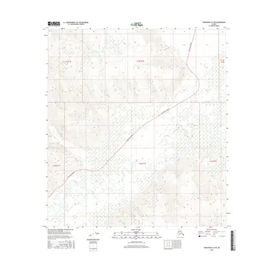 2016 Map of Tanacross A-5 NE, 2016 Print