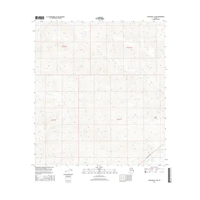 2016 Map of Tanacross A-5 NW, 2016 Print