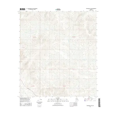 2016 Map of Tanacross B-3 SW, 2016 Print