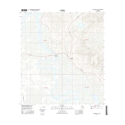 2016 Map of Tanacross B-4 SE, 2016 Print