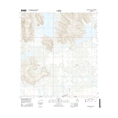 2016 Map of Tanacross B-5 NW, 2016 Print