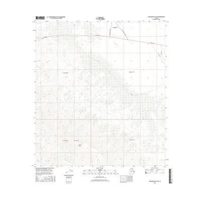 2016 Map of Tanacross B-5 SW, 2016 Print