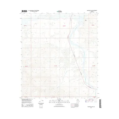 2016 Map of Tanacross B-6 NW, 2016 Print