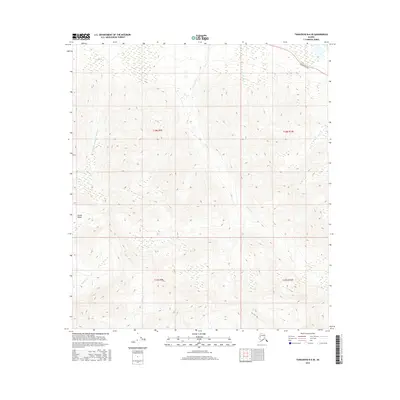 2016 Map of Tanacross B-6 SE, 2016 Print
