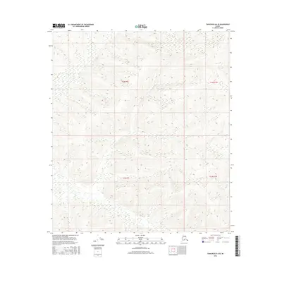 2016 Map of Tanacross D-6 SE, 2016 Print