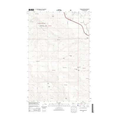 2014 Map of Taneum Canyon, 2014 Print