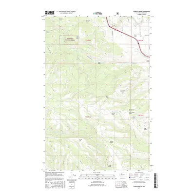 2017 Map of Taneum Canyon, 2017 Print