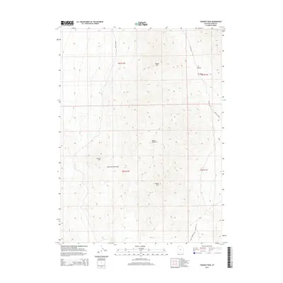 2014 Map of Tangent Peak, 2014 Print