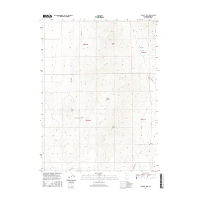 2017 Map of Tangent Peak, 2017 Print