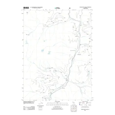 2012 Map of Tangle Blue Lake, 2012 Print