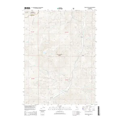 2015 Map of Tangle Blue Lake, 2015 Print