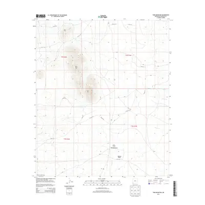2013 Map of Tank Mountain, 2013 Print