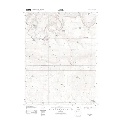 2013 Map of Tanks Peak, 2013 Print