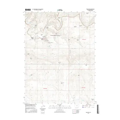2016 Map of Tanks Peak, 2016 Print