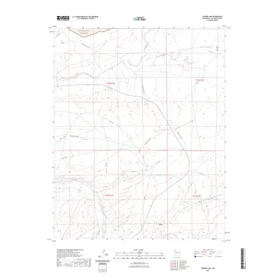 2023 Map of Tanner Lake, 2023 Print