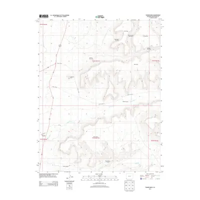 2013 Map of Tanner Mesa, 2013 Print