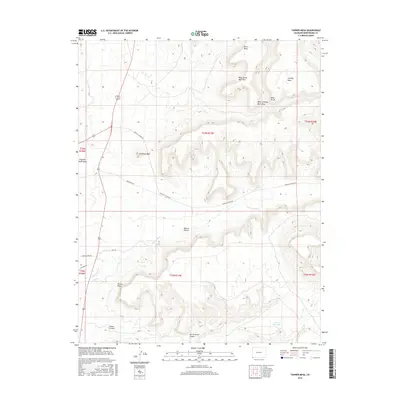 2016 Map of Tanner Mesa, 2016 Print