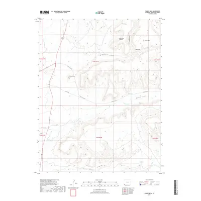 2019 Map of Tanner Mesa, 2019 Print