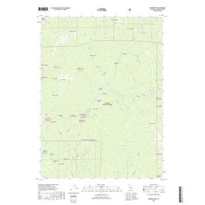 2018 Map of Tanners Peak, 2018 Print