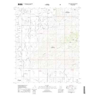 2018 Map of Tanque Verde Peak, 2018 Print